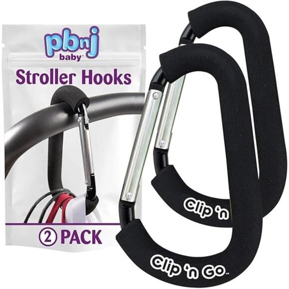 Stroller Hooks for Diaper Bags Mommy Bag Clips Carabiner Stroller Accessories - Picture 7 of 7